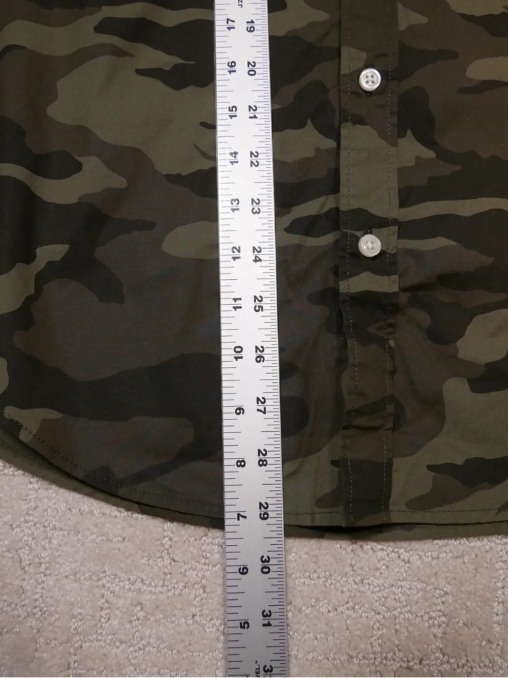 J.Crew Mens Camo‎ Flex Washed Short Sleeve Button Down Shirt AP630 Green M NEW